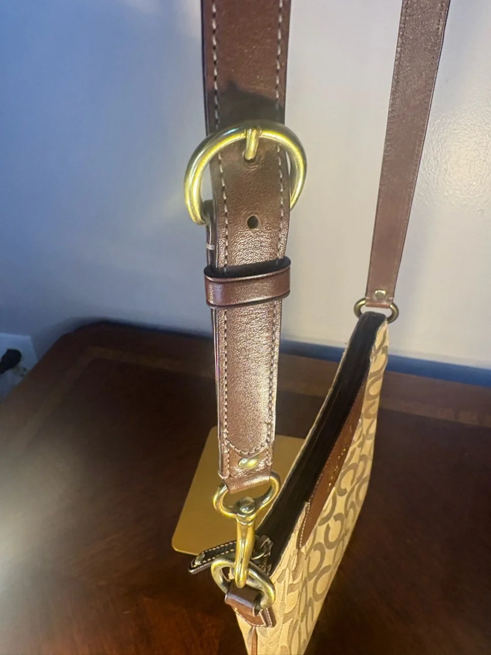 Coach Brown Signature Canvas Crossbody